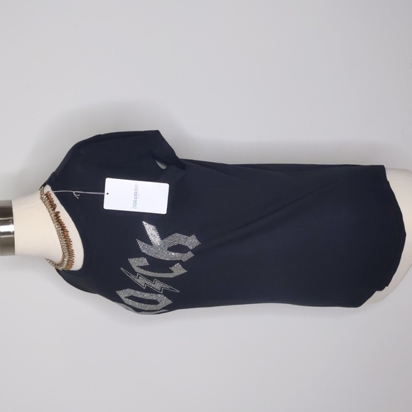 NWT Zadig & Voltaire *Name your price* ‘Rock’ Designer Shirt Medium Black - Picture 2 of 10